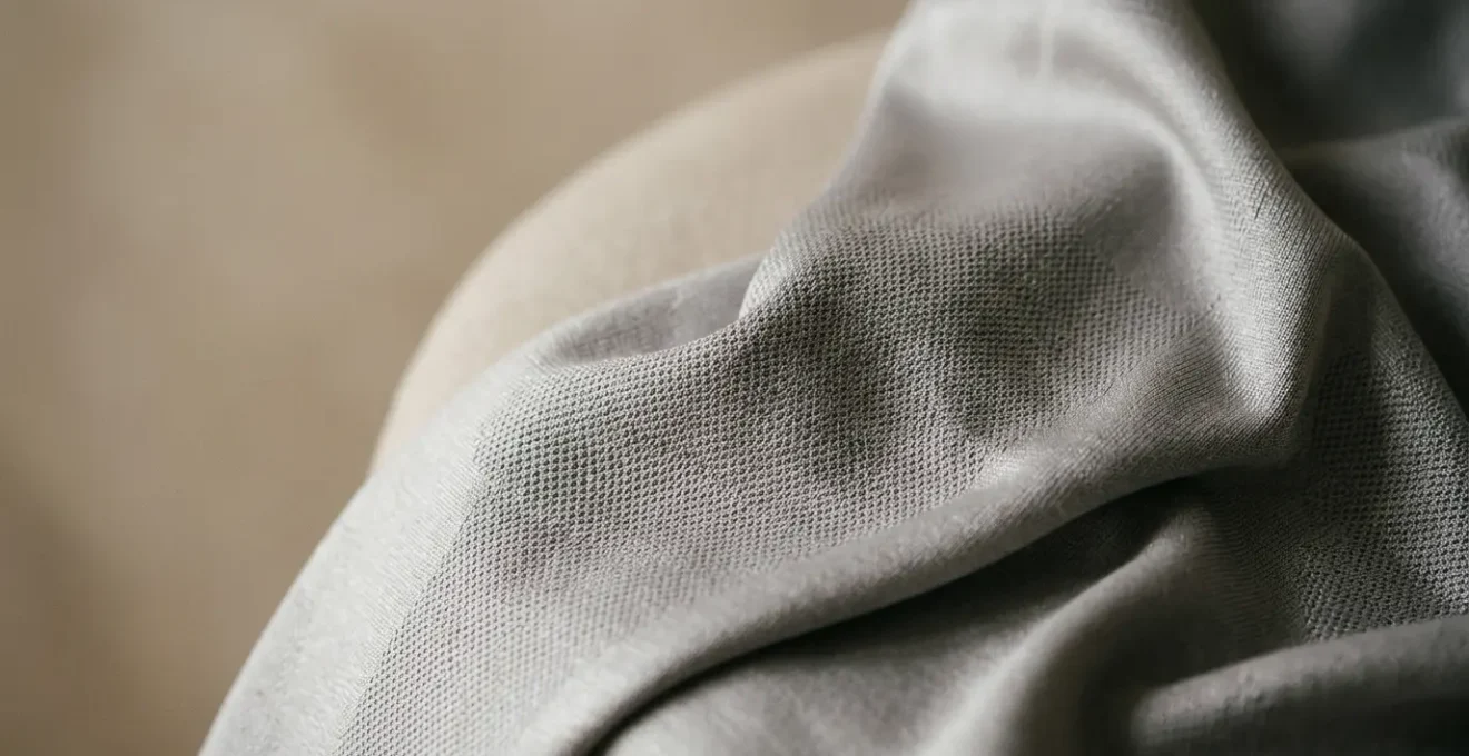 Détail textile d'un body technique minimaliste sur fond épuré évoquant l'univers du sport et de la mode urbaine