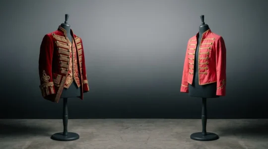 Comparaison visuelle entre deux types de costumes de jeu de rôle pour couple