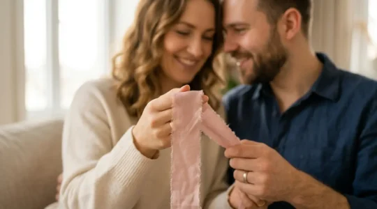 Couple complice explorant une nouvelle dimension de leur intimité ensemble