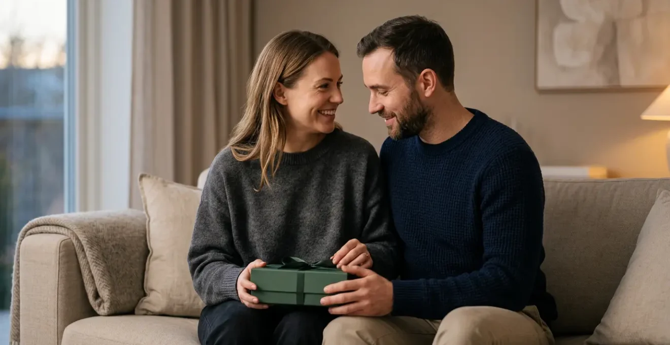 Couple complice découvrant ensemble un moment d'intimité sereine et bienveillante