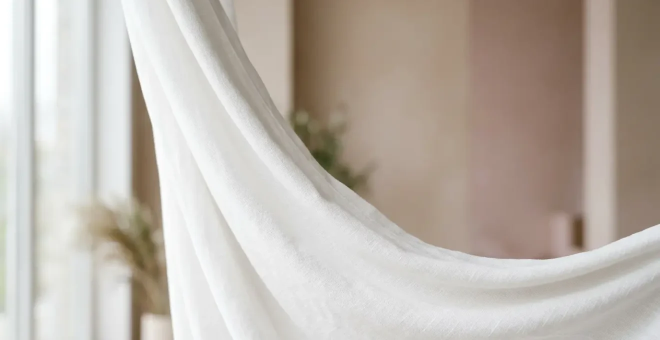 Composition minimaliste évoquant l'élégance discrète de la lingerie invisible sous une robe blanche