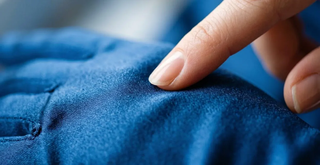 Gros plan macro sur la texture d'un gant de satin révélant les détails tactiles