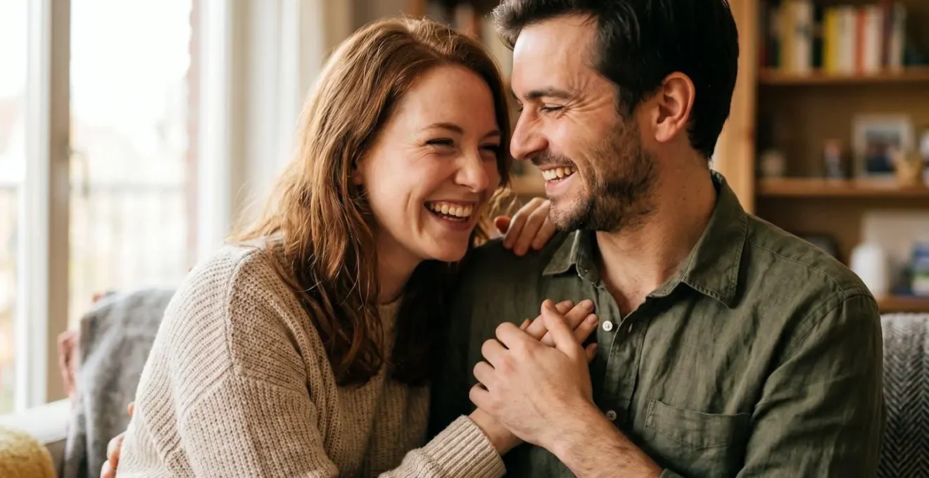 Couple profitant d'un moment de connexion authentique sans distractions numériques