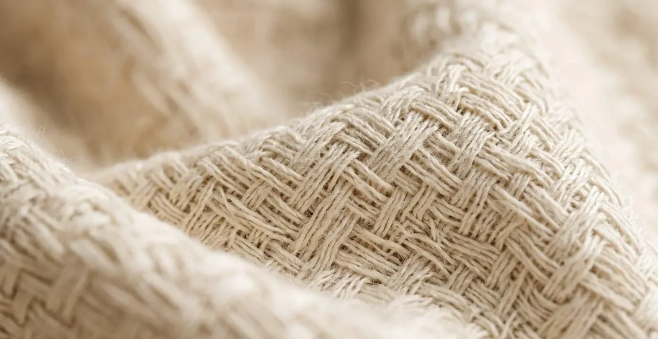 Gros plan sur la texture d'un tissu respirant moderne pour lingerie confortable