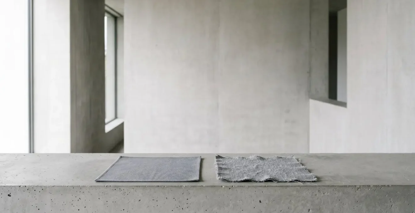 Comparaison visuelle de l'usure textile après lavages multiples entre qualité premium et basique